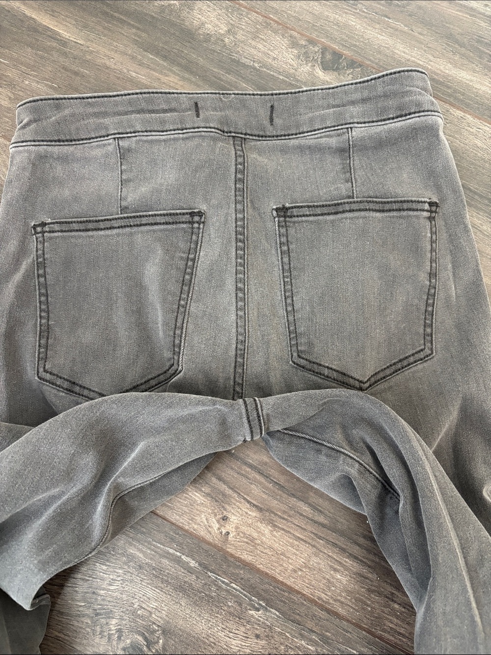 Light Grey Flare Jeans - Picture 5 of 9